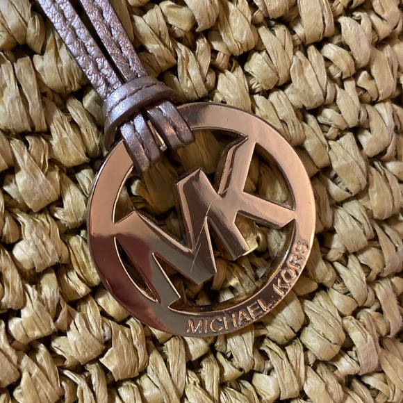 RARE Like new Michael Kors Straw Wicker raffia Shoulder Bag x large - Picture 14 of 16